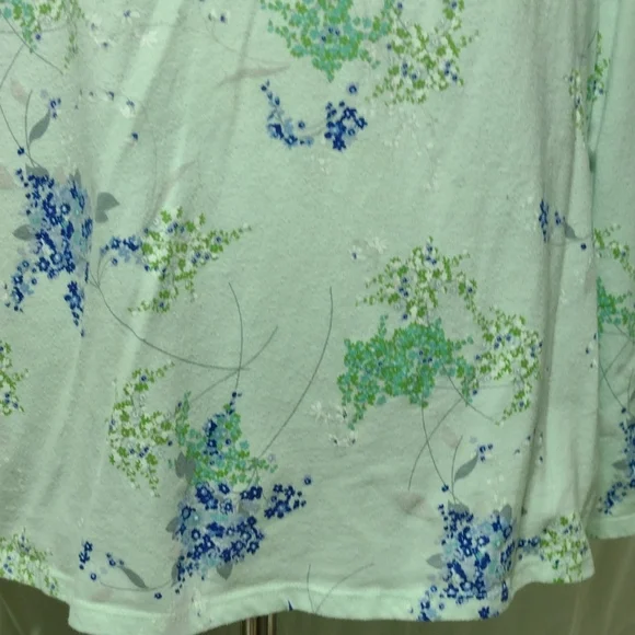 Floral Adonna cutoff pajamas, sz XXL - Picture 3 of 15